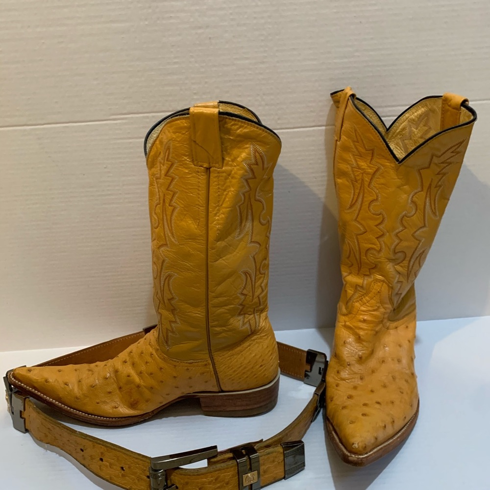 Herrera Men’s Ostrich Boots and Belt